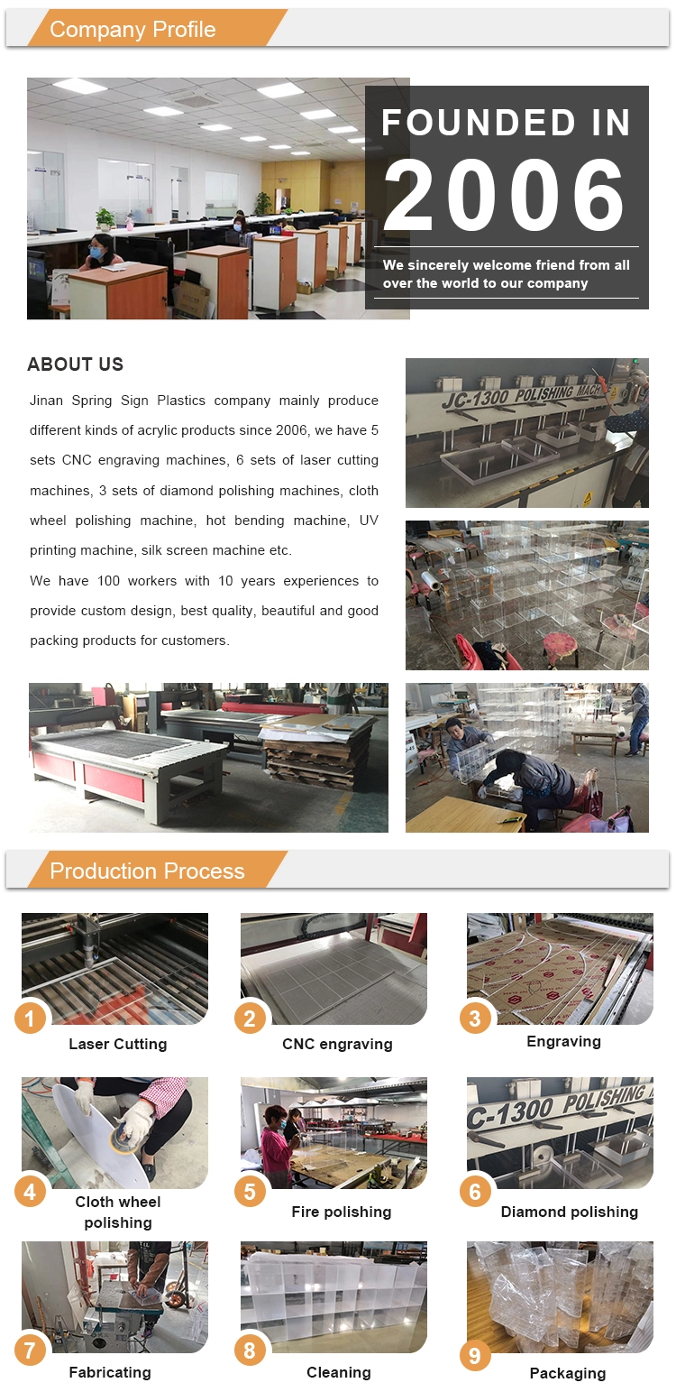 product-1-1 SpringSign flower packaging box crystal clear acrylic acrylic flower gift boxe with drawer