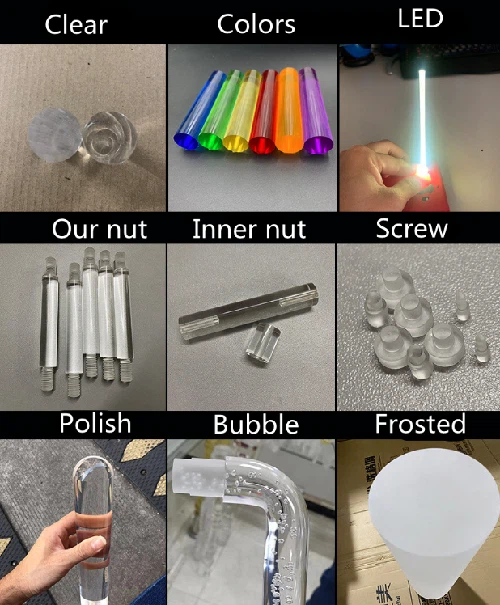 Acrylic rod processing