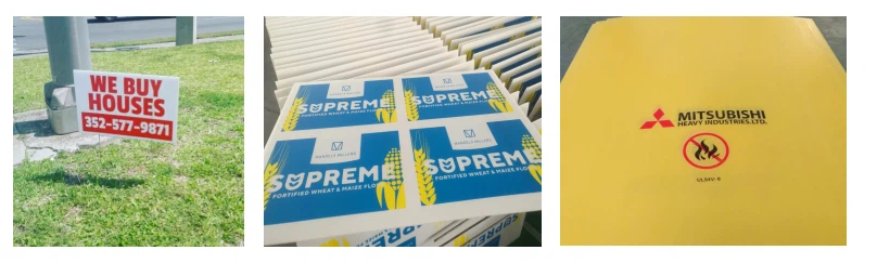 Coroplast sheet printing