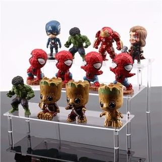 3 Stairs Top Display Rack Acrylic Display Riser