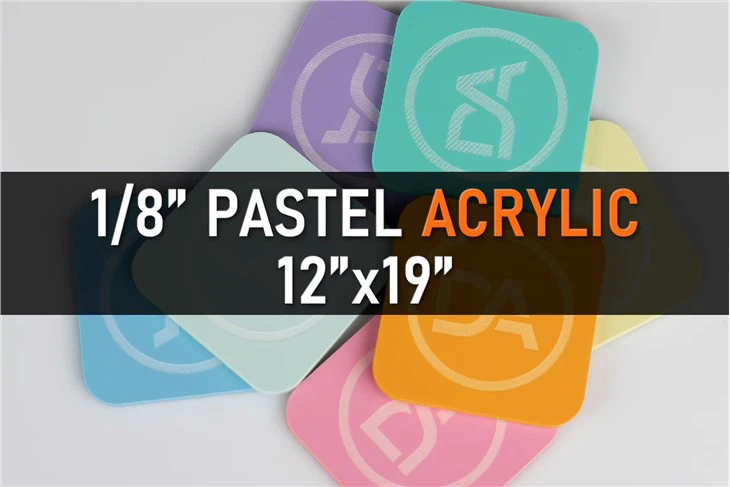 1/8'' Cut To Size Pastel Acrylic Sheet