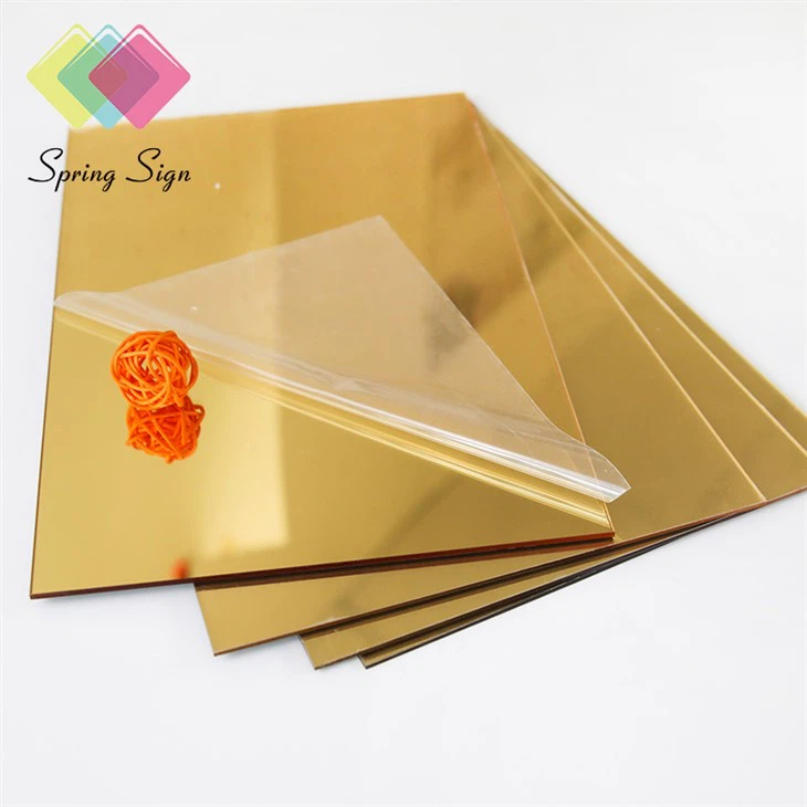 Self Adhesive Acrylic Mirror Sheet with sticker Manufacturers, suppliers, Factory Good Price