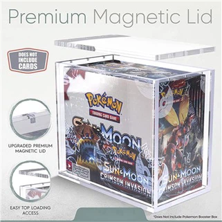 Wholesale Acrylic POKEMON CASE Clear Acrylic POKEMON Box With Magenet