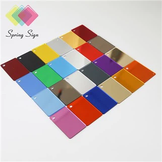 Decorations Silver Gold Rose Gold Acrylic PMMA Mirror Sheet