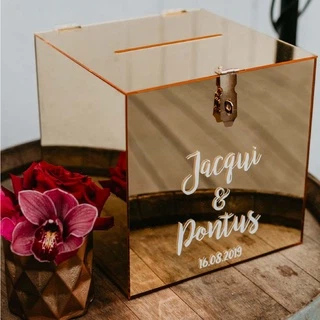 Custom Laser Cutting Gold/Silver Mirror Acrylic Sheet