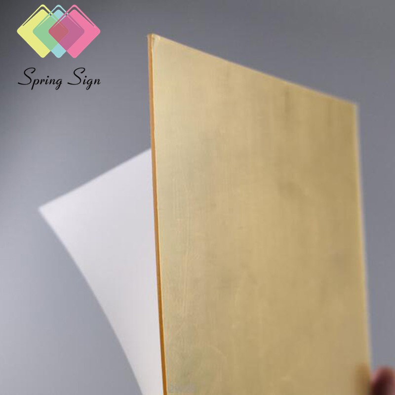 Self Adhesive Gold Mirror Acrylic Sheet