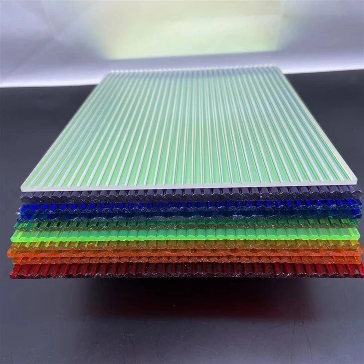 Color Arc-shaped Texture Lenticular Acrylic Plastics Sheet
